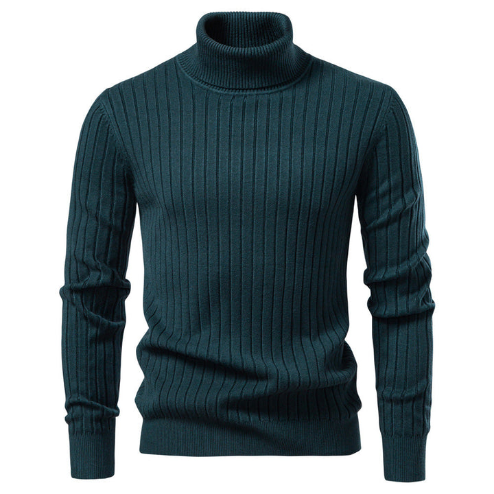 Men's Ribbed Turtleneck Sweater