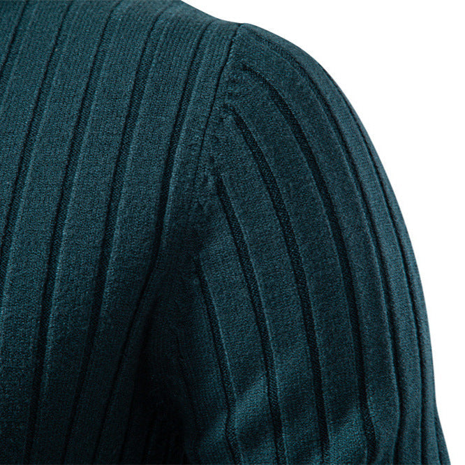 Men's Ribbed Turtleneck Sweater
