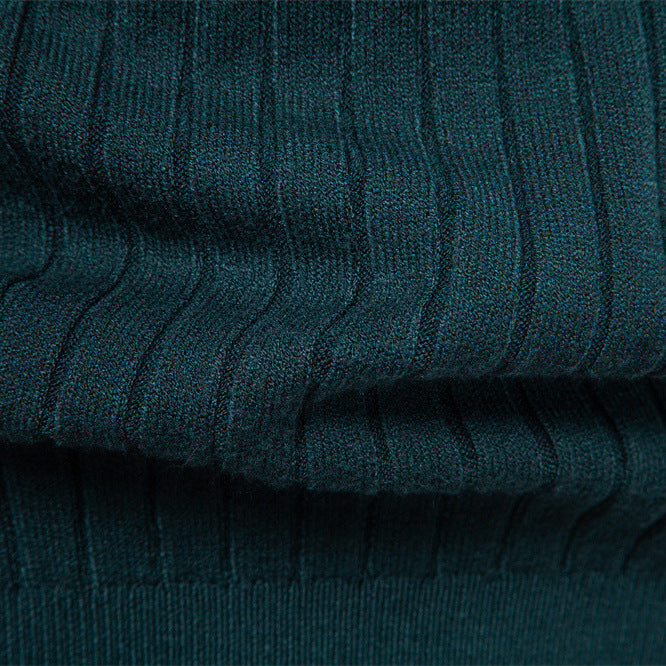 Men's Ribbed Turtleneck Sweater