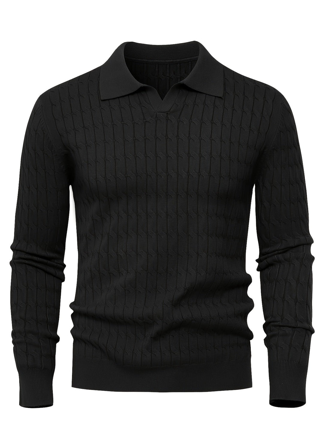 Men's Polo Collar Sweater