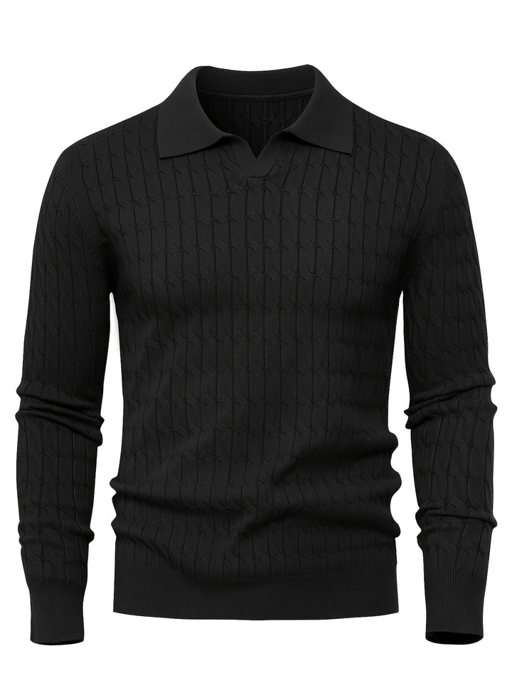Men's Polo Collar Sweater