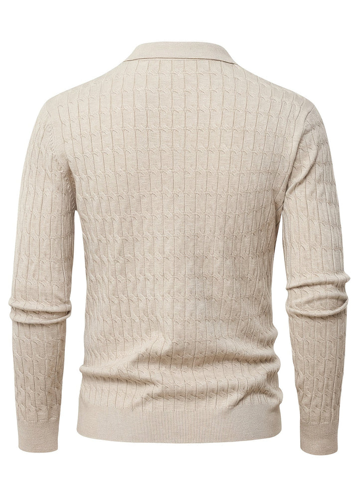 Men's Polo Neck Sweater