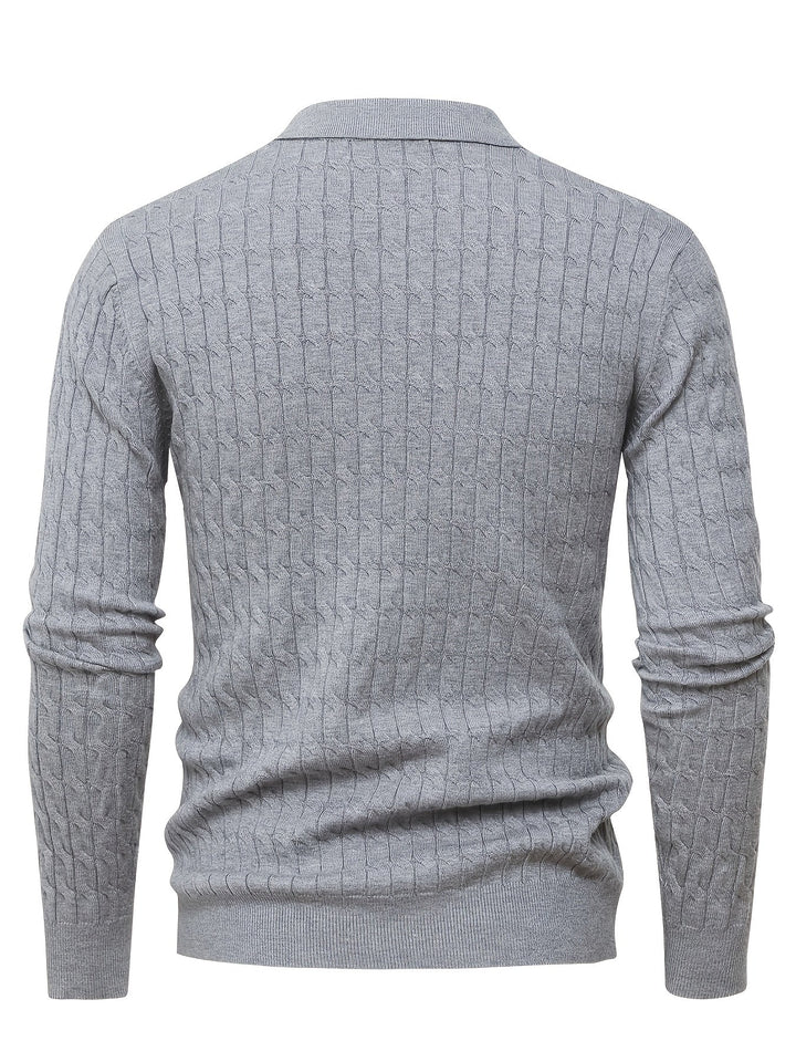 Men's Polo Collar Sweater