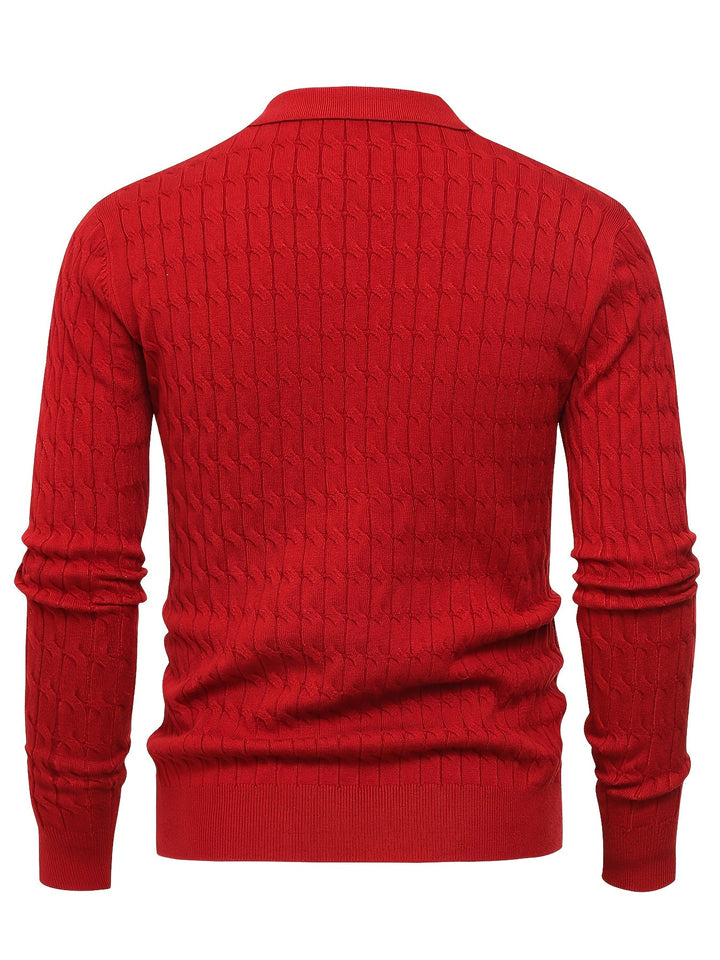Men's Polo Neck Sweater