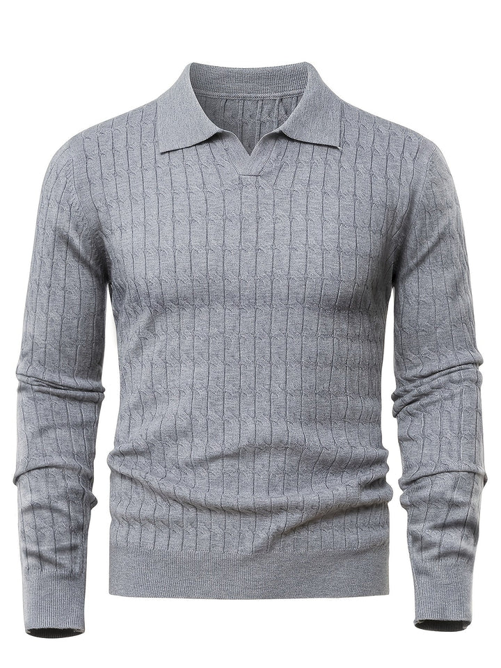 Men's Polo Collar Sweater