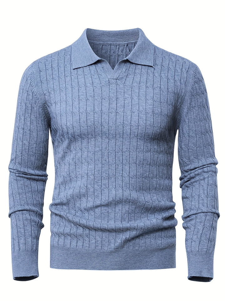 Men's Polo Neck Sweater