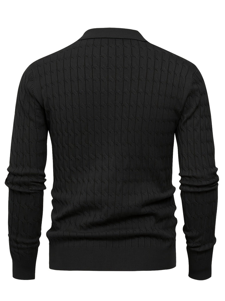 Men's Polo Collar Sweater