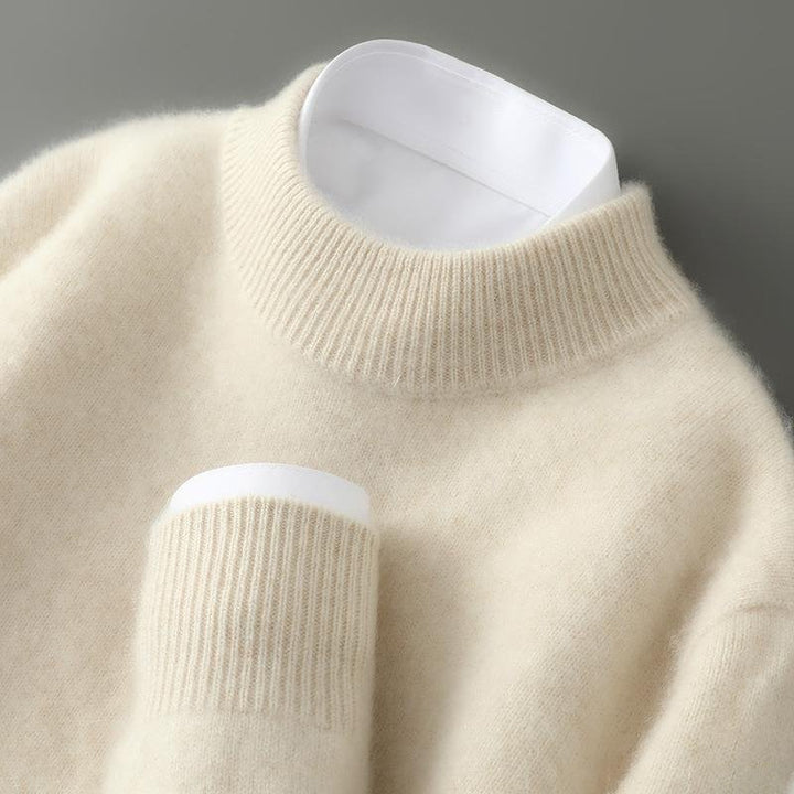 Men's Soft Knit Round Neck Sweater