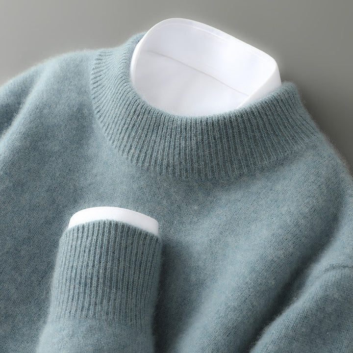 Men's Soft Knit Round Neck Sweater