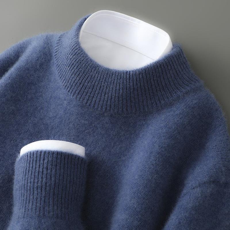 Men's Soft Knit Round Neck Sweater