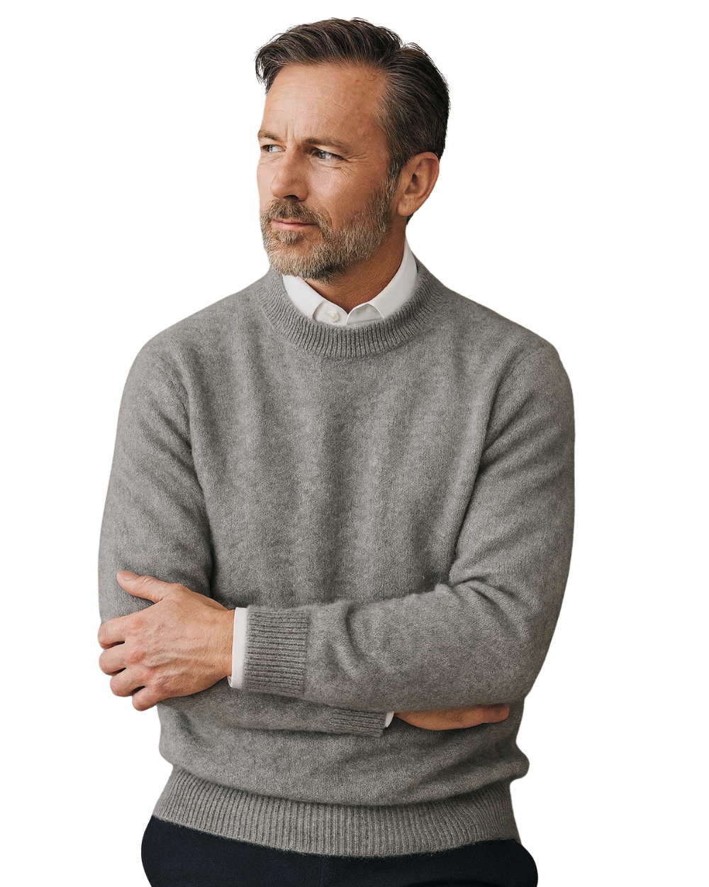 Men's Soft Knit Round Neck Sweater