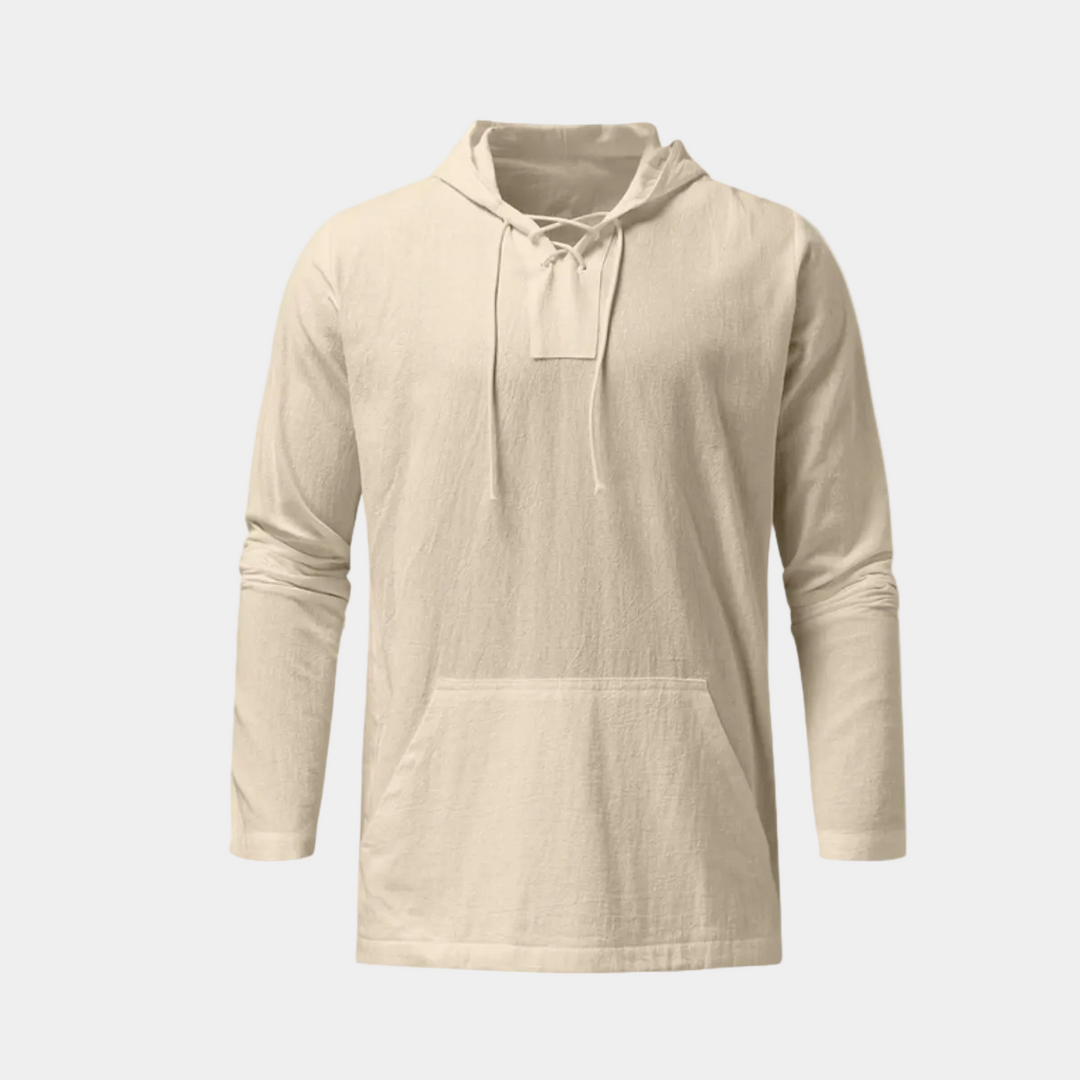 Men's Hooded Sweater with Laces