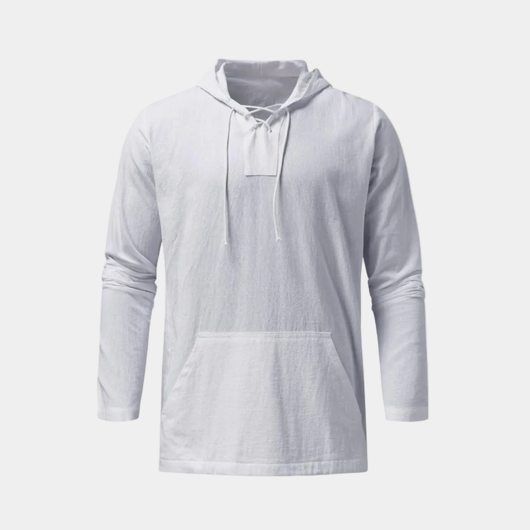 Men's Hooded Sweater with Laces