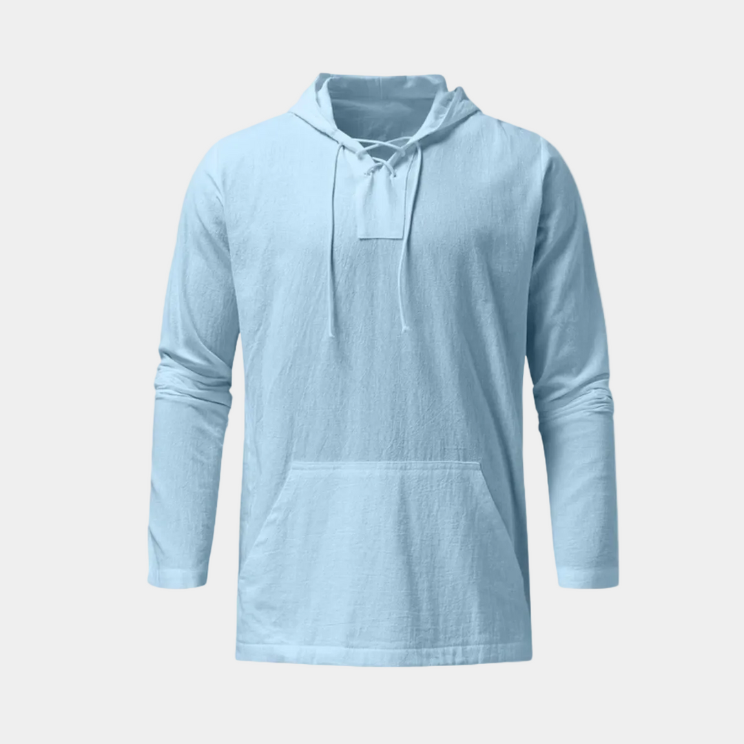 Men's Hooded Sweater with Laces