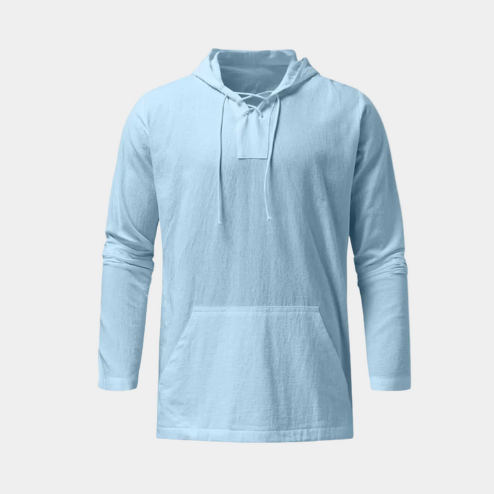 Men's Hooded Sweater with Laces