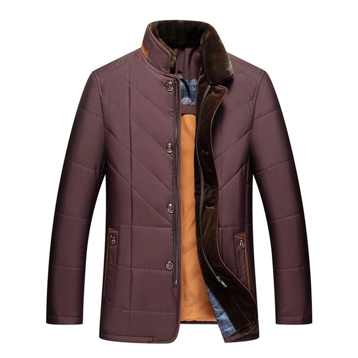 Men's Padded Winter Jacket with Warm Lining