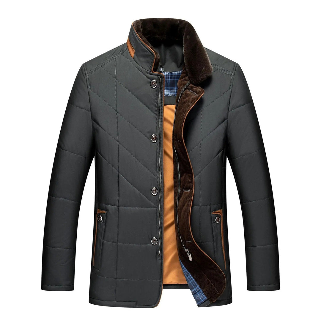 Men's Padded Winter Jacket with Warm Lining