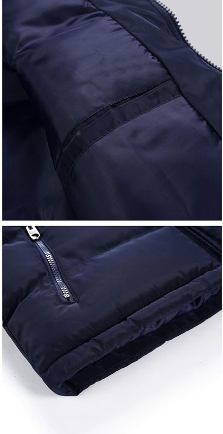 Quilted Padded Gilet Men Winter Casual