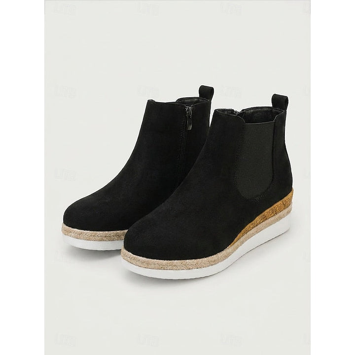 Felicity | Women's Wedge Chelsea Ankle Boots with Side Gussets