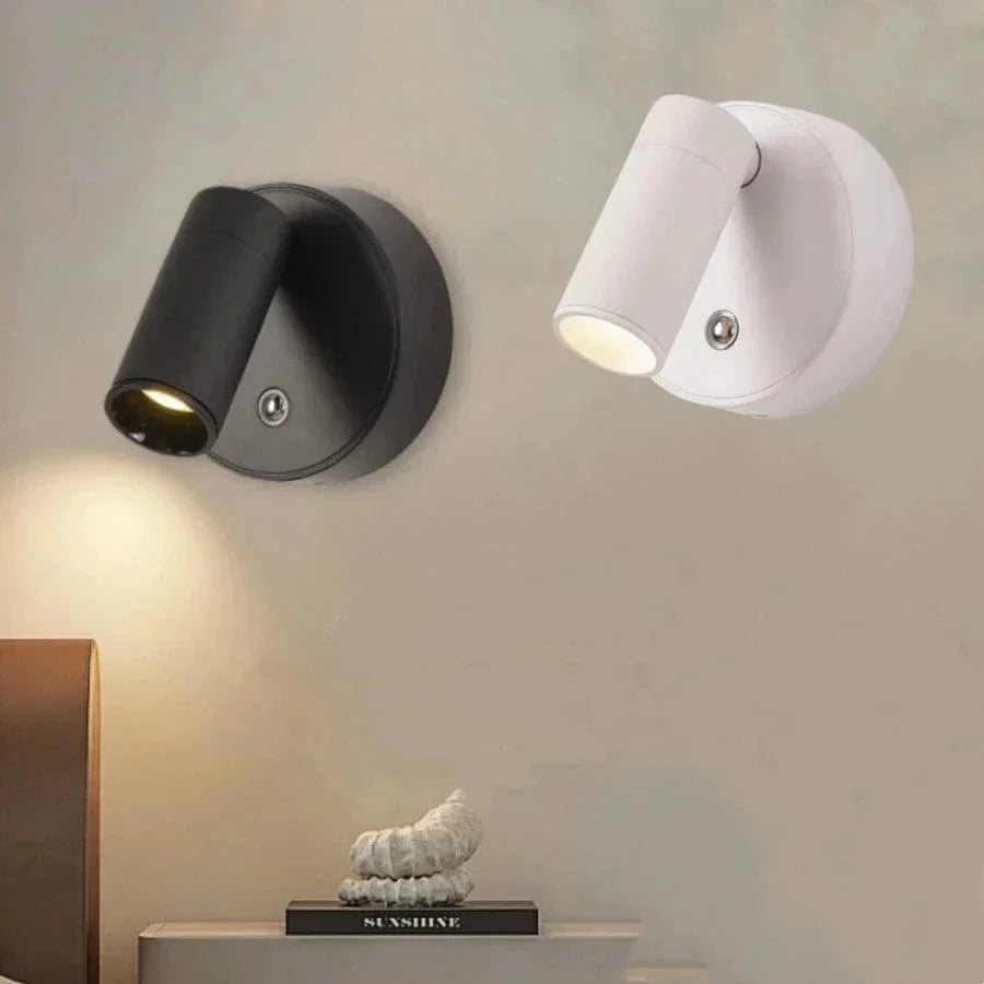 Rechargeable LED Wall Light with 360° Rotation & Touch Control