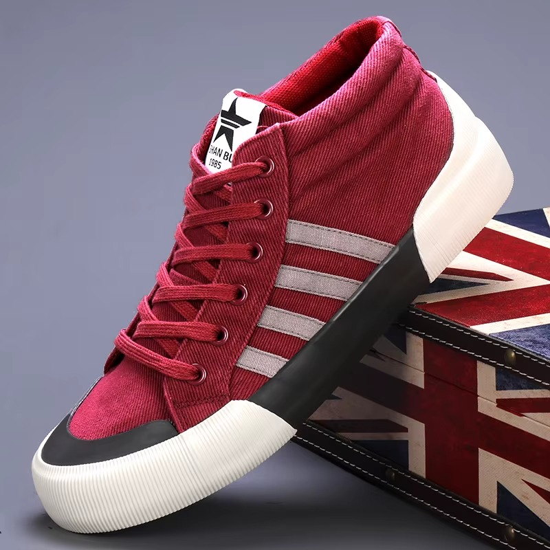 High Canvas Shoes for Men - Elena Harper