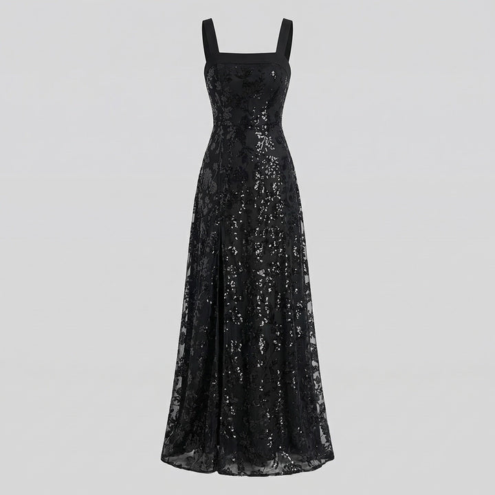 Women's Evening Dress Tailored Sequins Side Slit