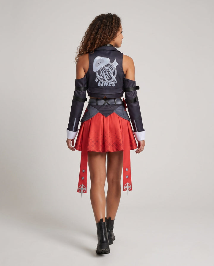 Women's Cosplay Dress with Detail-Oriented Design and Versatile Accessories Echo Archive, view 4 - Elena Harper