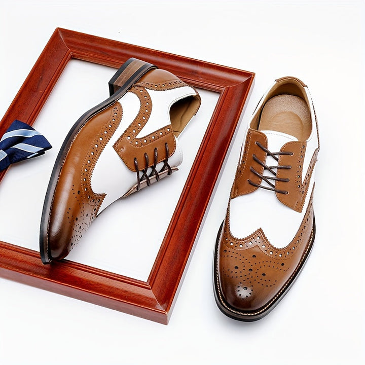 Men's Oxford with Floral Cap