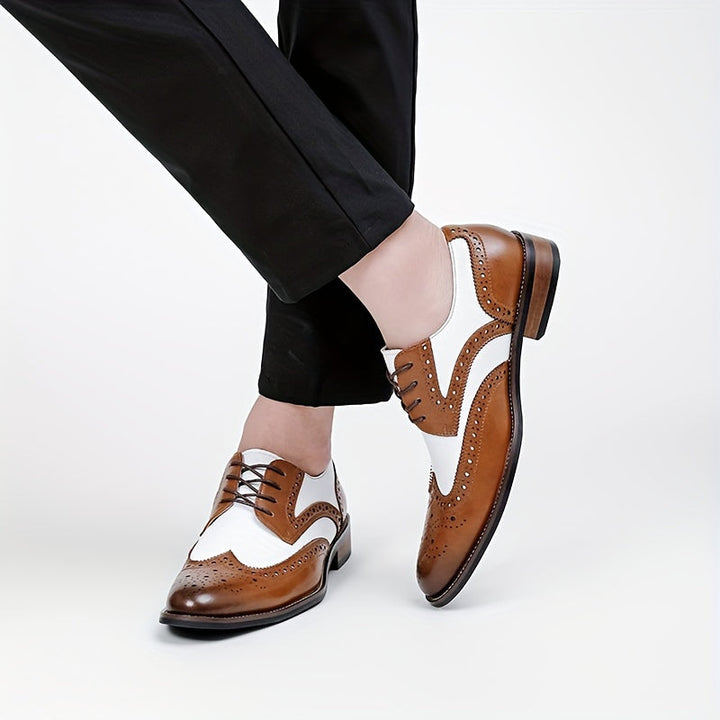 Men's Oxford with Floral Cap
