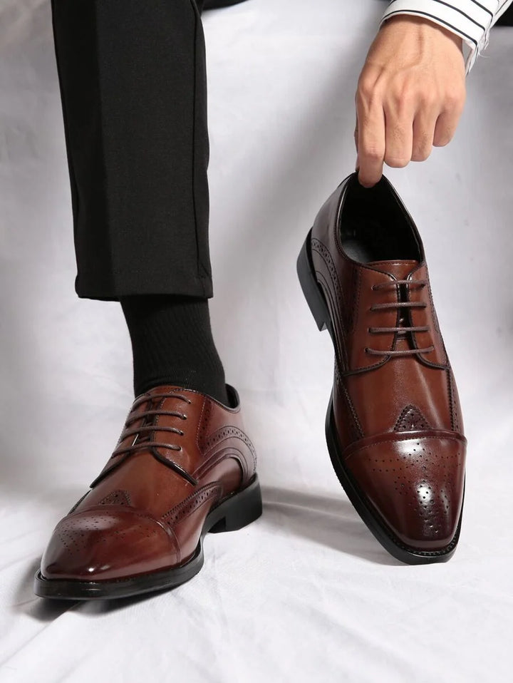 Men's Richelieu with Medallion - Elena Harper