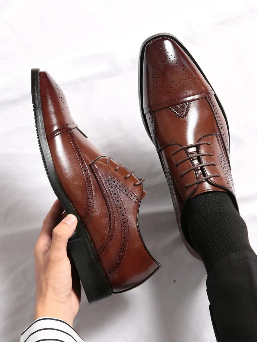Men's Richelieu with Medallion - Elena Harper