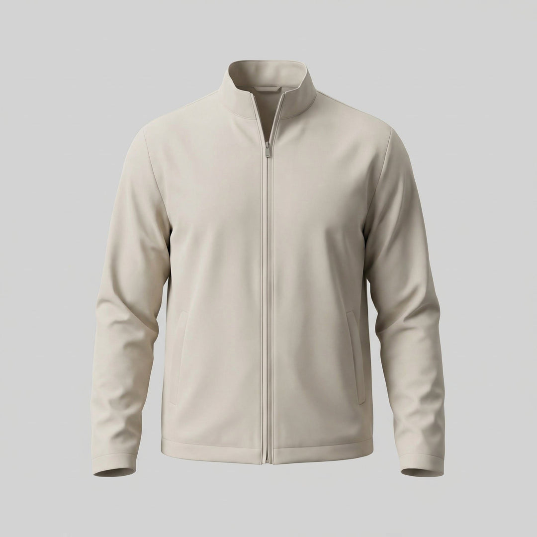 Bomber Jacket with Zipper for Men