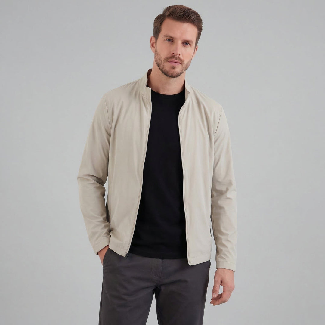 Bomber Jacket with Zipper for Men