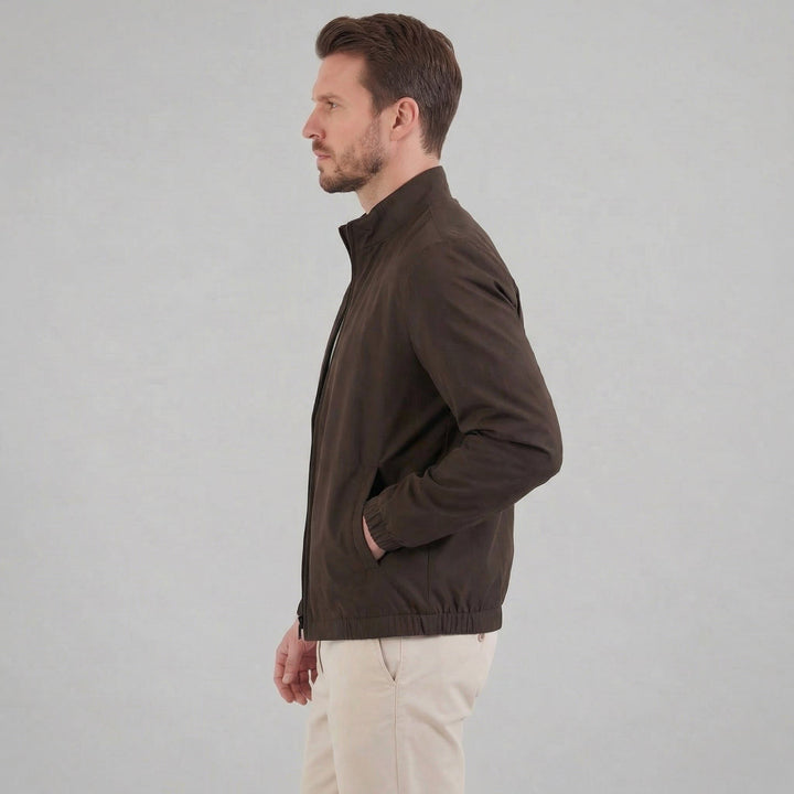 Bomber Jacket with Zipper for Men