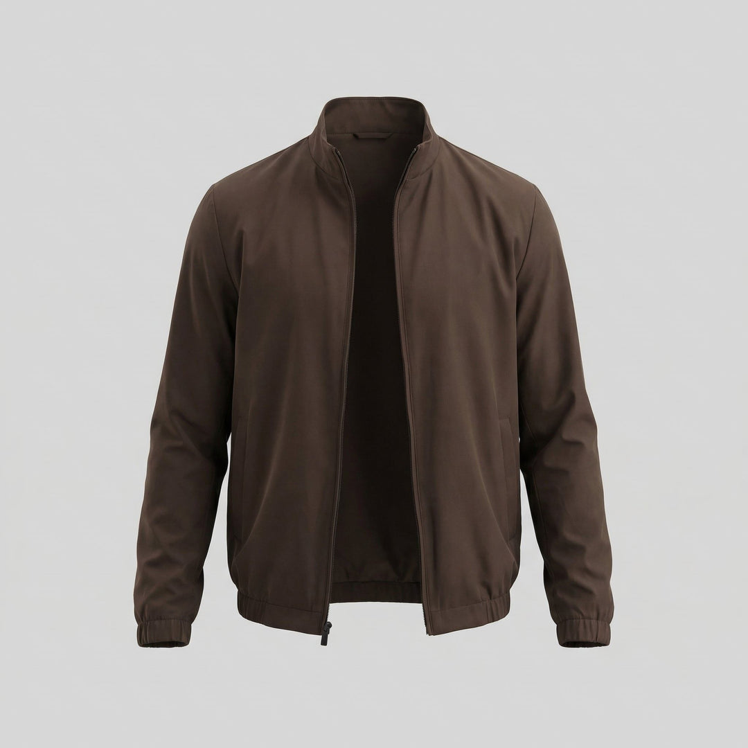 Bomber Jacket with Zipper for Men