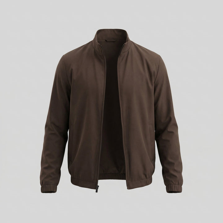 Bomber Jacket with Zipper for Men