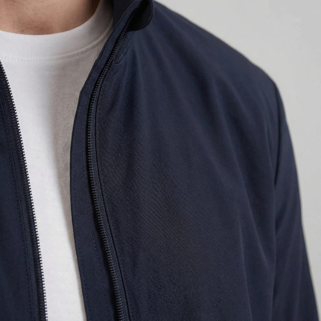 Bomber Jacket with Zipper for Men
