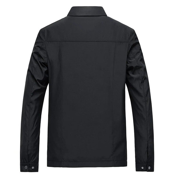 Autumn Jacket with Zipper and Stand-Up Collar for Men