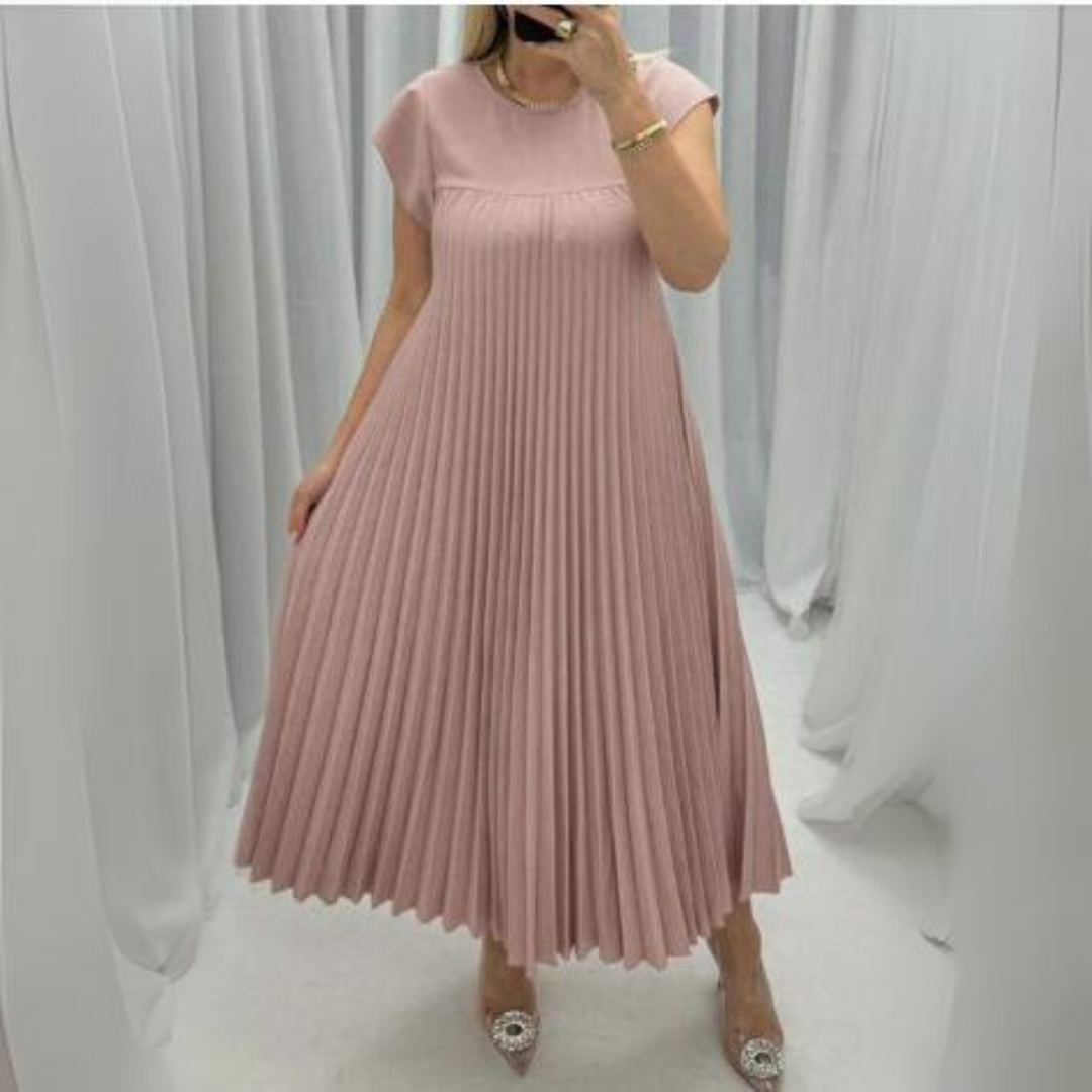 Seline Lightweight and Fresh Pleated Dress - Elena Harper