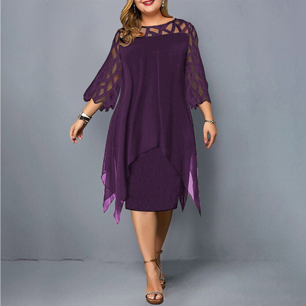 Sophie - Elegant Midi Dress for Women Plus Size