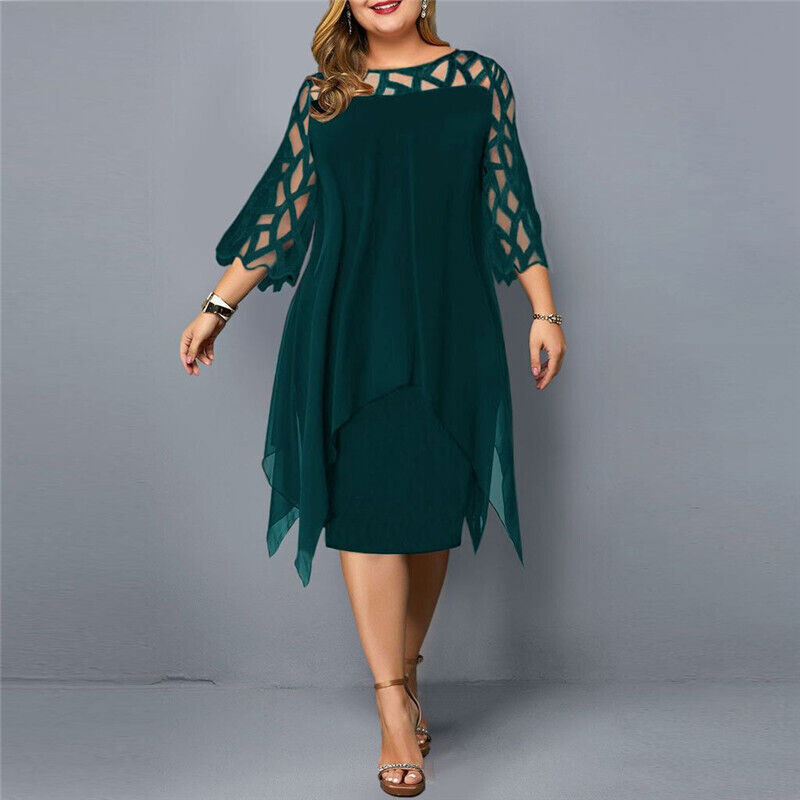 Sophie - Elegant Midi Dress for Women Plus Size