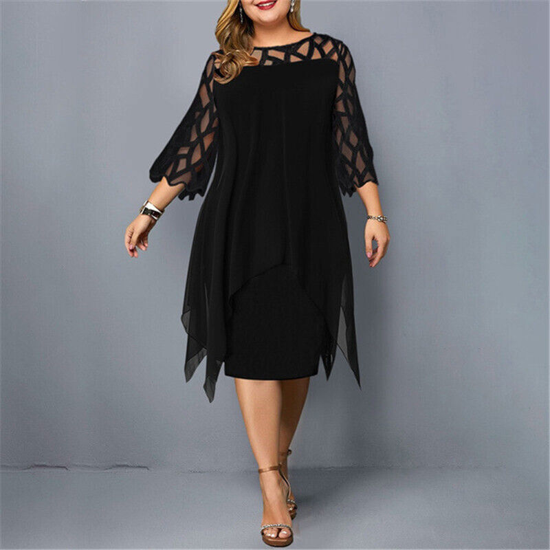 Sophie - Elegant Midi Dress for Women Plus Size
