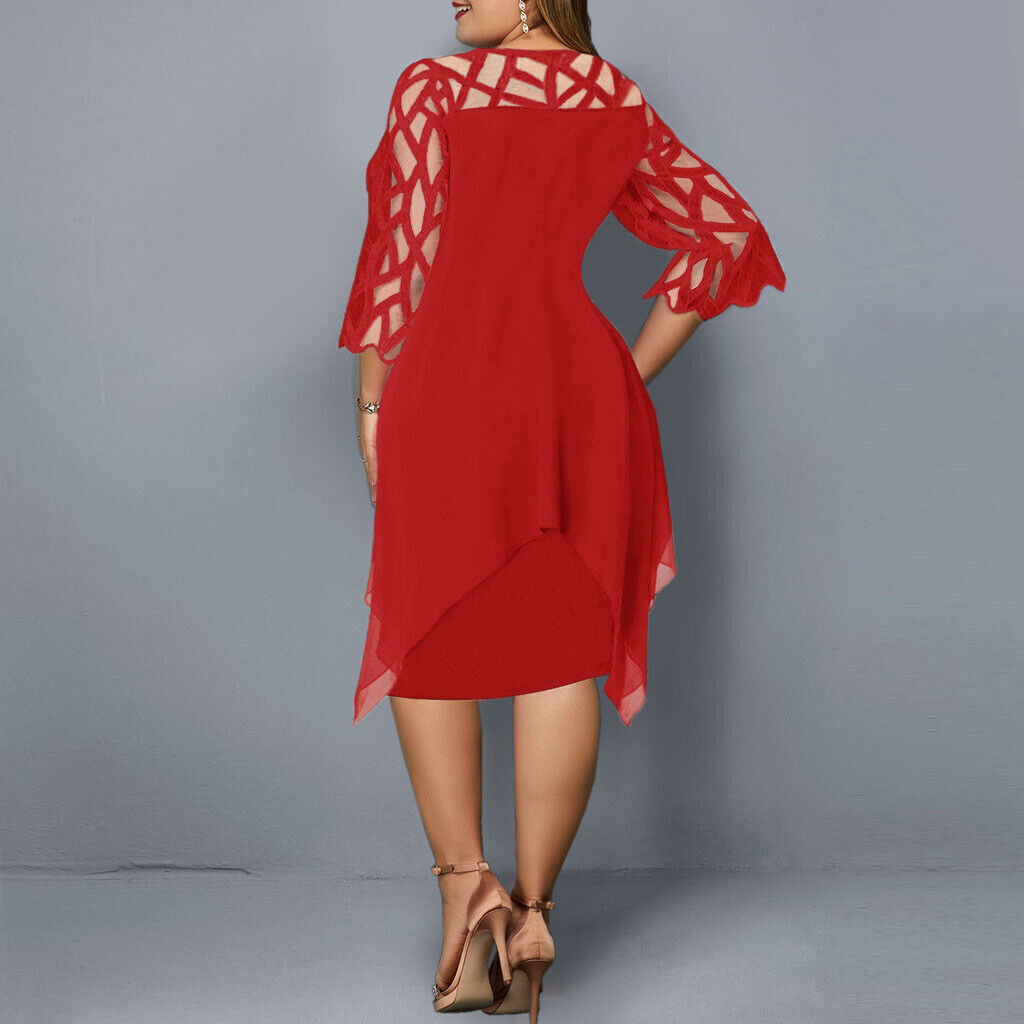 Sophie - Elegant Midi Dress for Women Plus Size