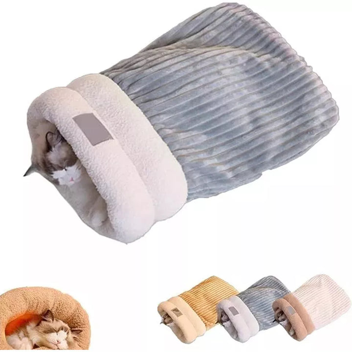 Comfortable Cat Sleeping Bag - Cozy Pet Hideaway Bed