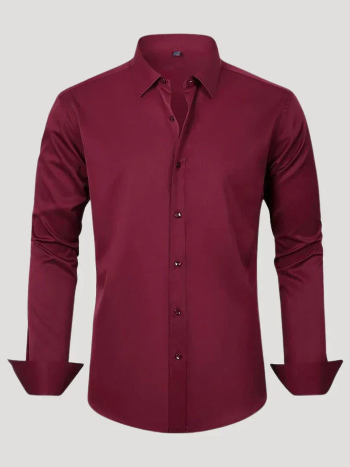 Bordon - Non-Iron Stretch Shirt With Button
