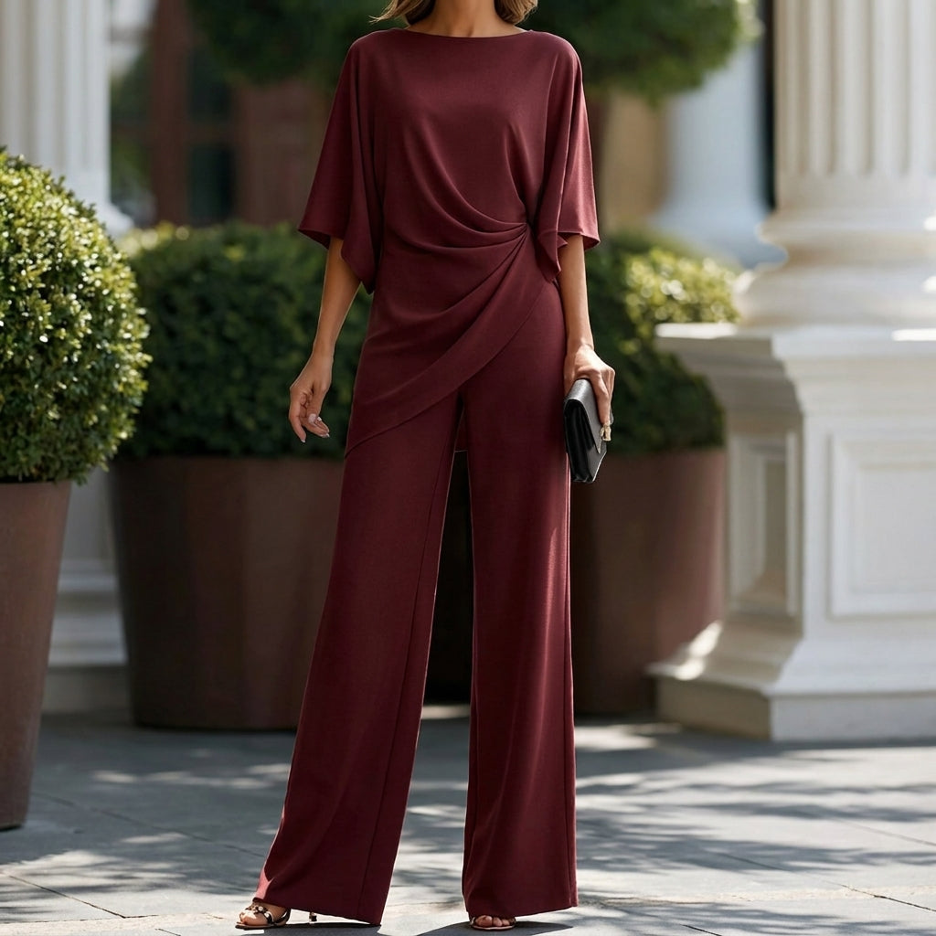 TWO-PIECE SET WITH WIDE LEGS FOR WOMEN