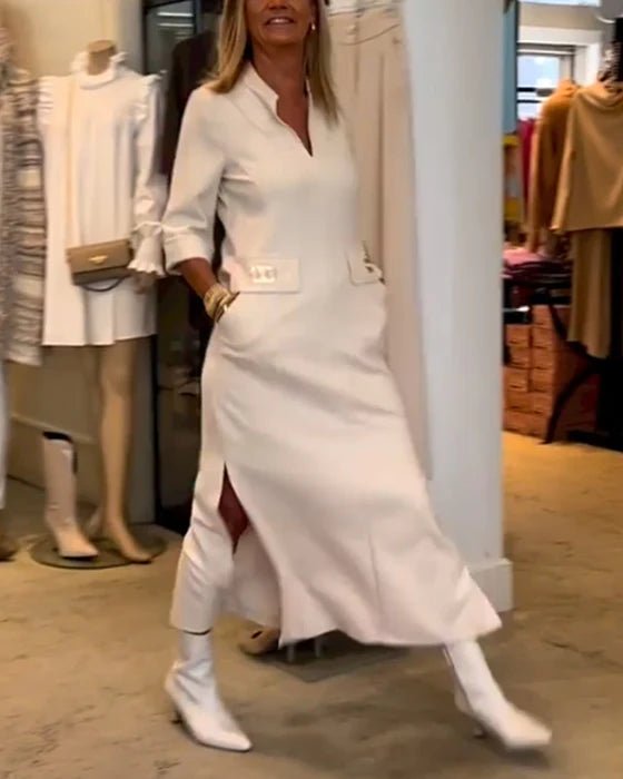 Women's Elegant Spring Dress - Flattering & Comfortable Style
