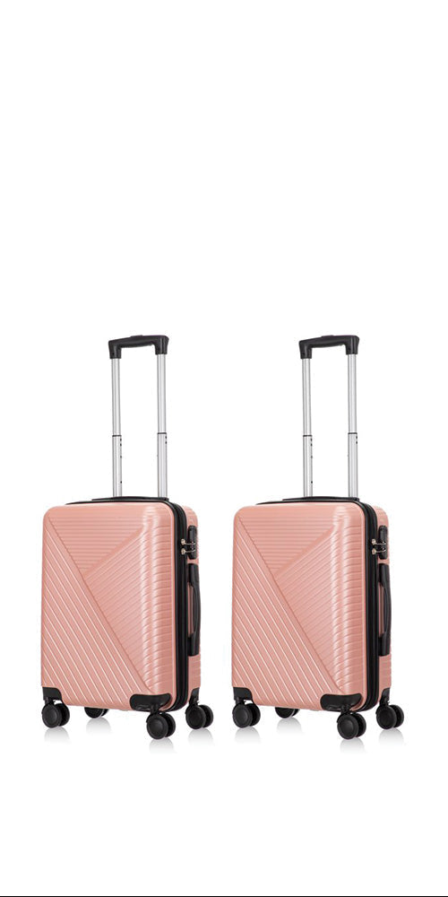2-Piece Hard Shell Luggage Set with TSA Lock & Spinner Wheels