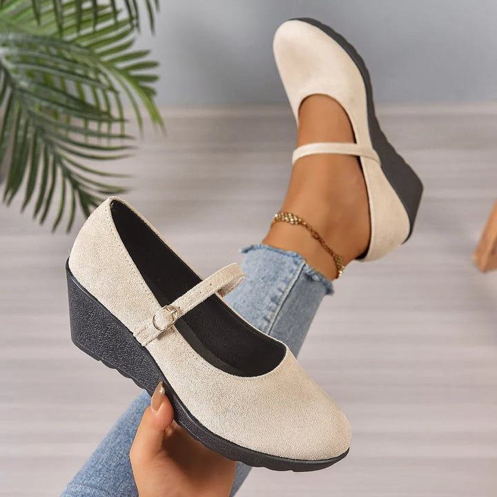 Bethy Mary Jane Shoes with Buckle Strap - Elena Harper