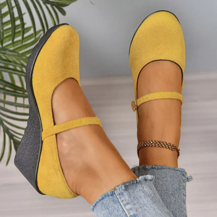 Bethy Mary Jane Shoes with Buckle Strap - Elena Harper